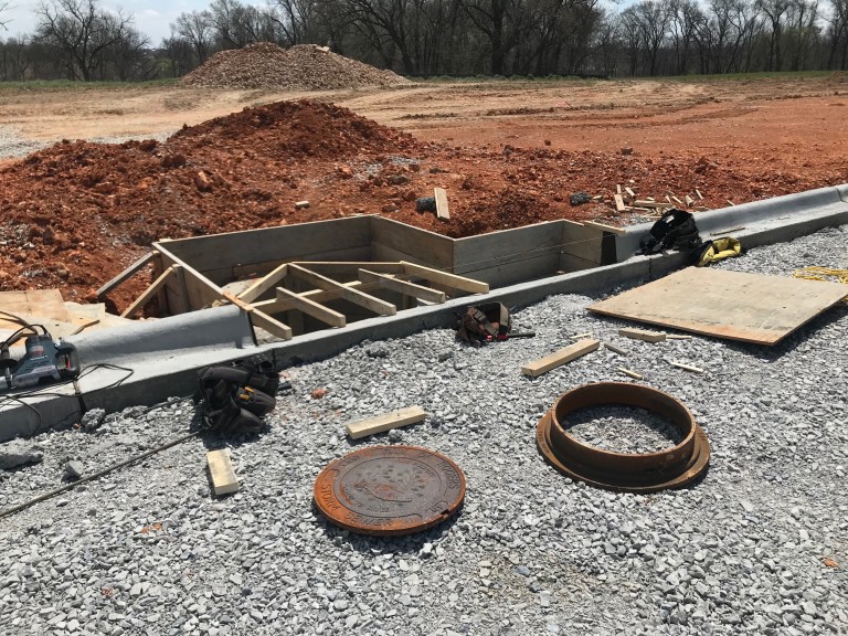 Curb inlet formwork
