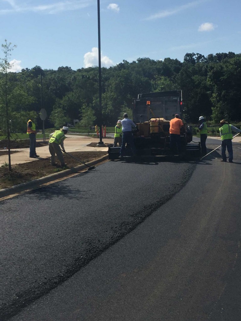 Municipal park paving