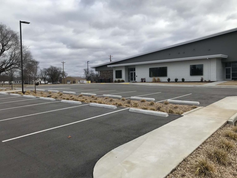 Parking lot paving