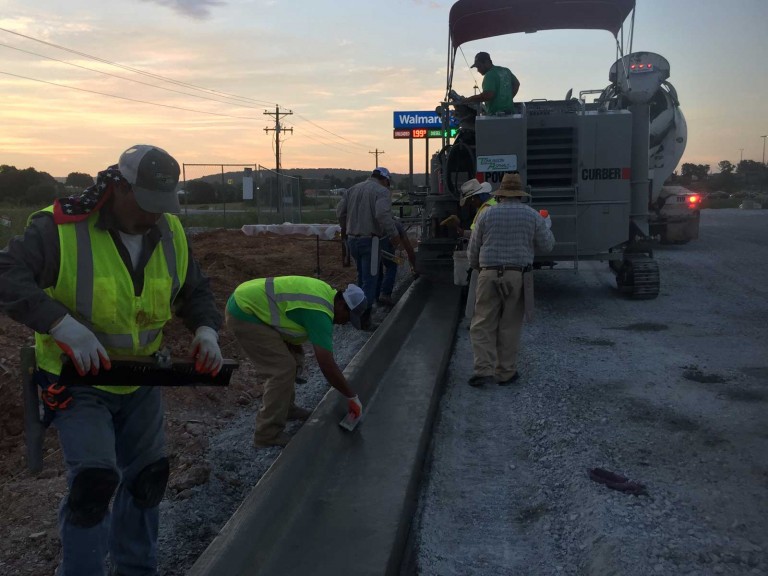 Curb machine