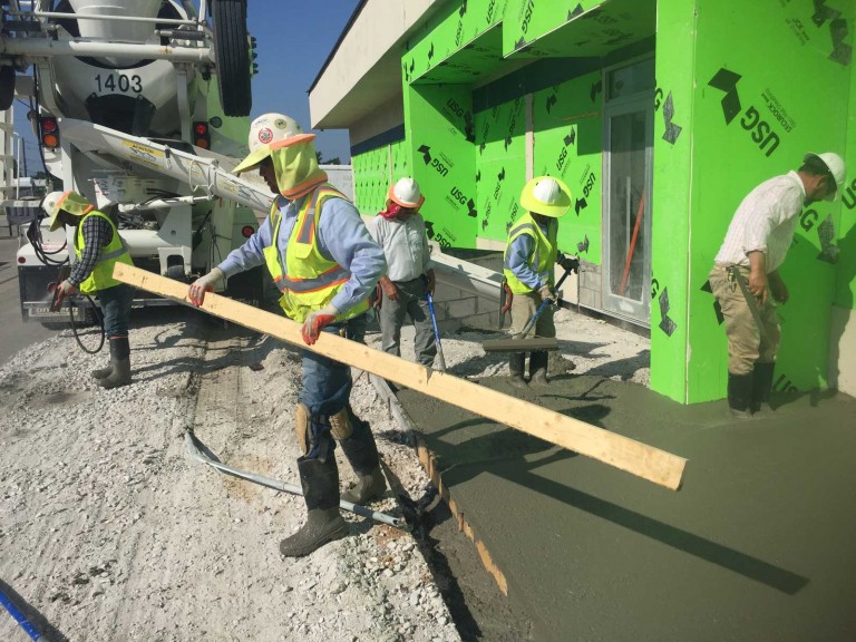 Sidewalk for commercial property