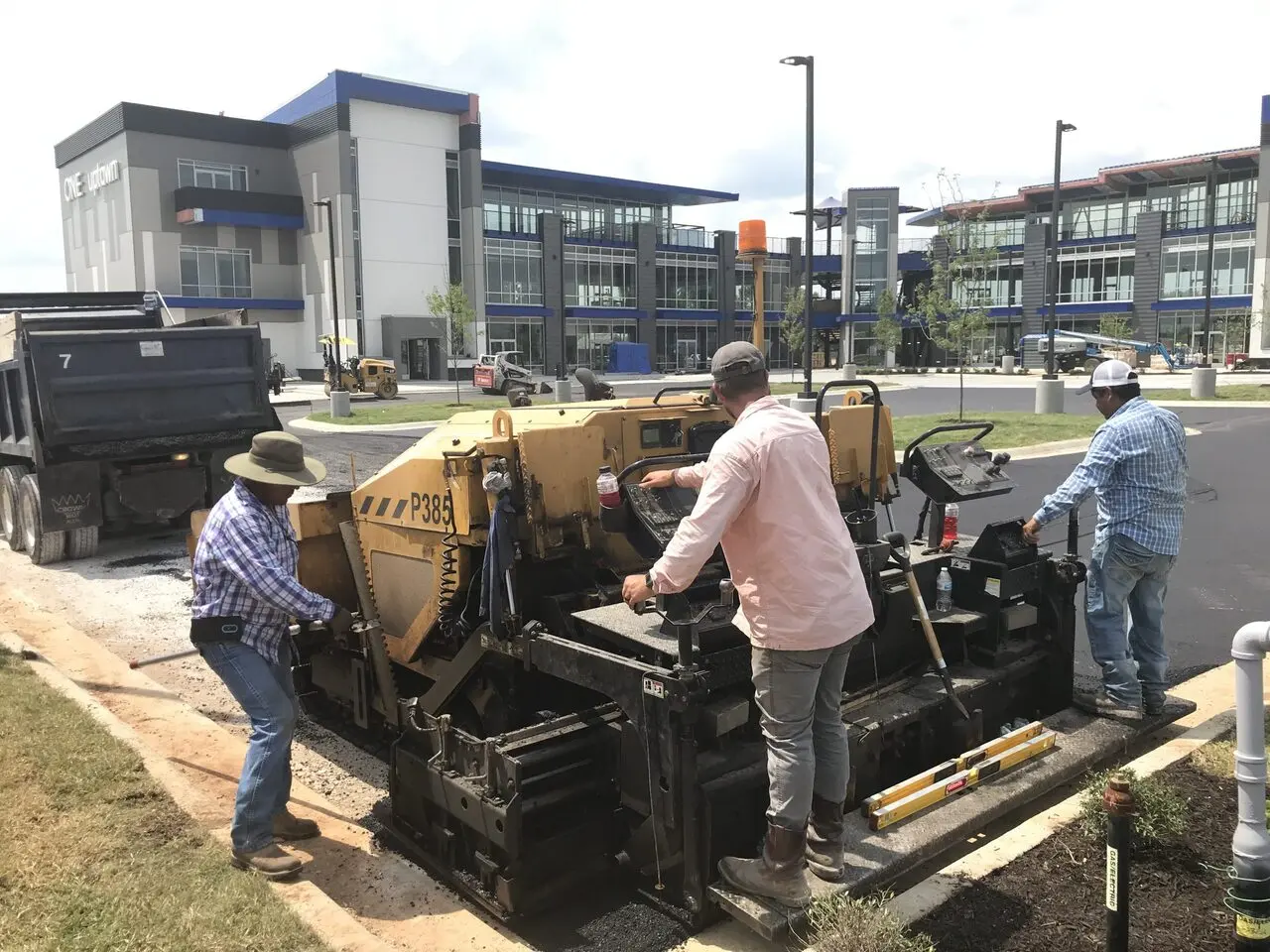 One Uptown parking lot paving project in Rogers, AR
